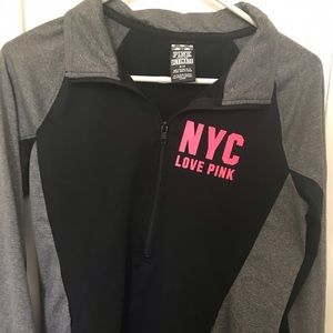 NYC Pink quarter zip